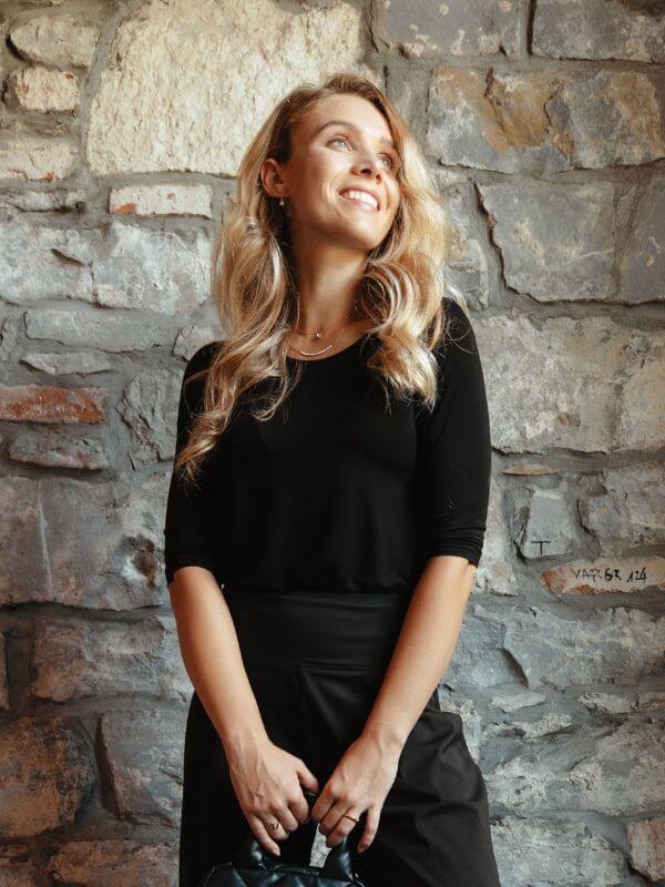 Marškinėliai su 3/4 rankovėmis