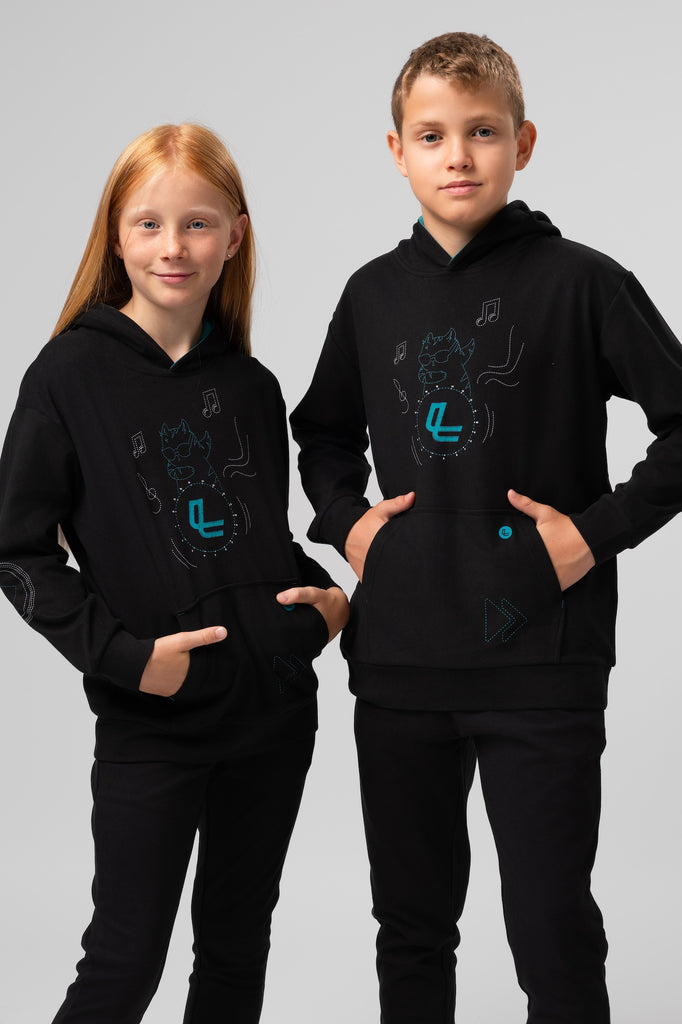 lelosi vaikiškas džemperis su gobtuvu supercomfort malmo 0