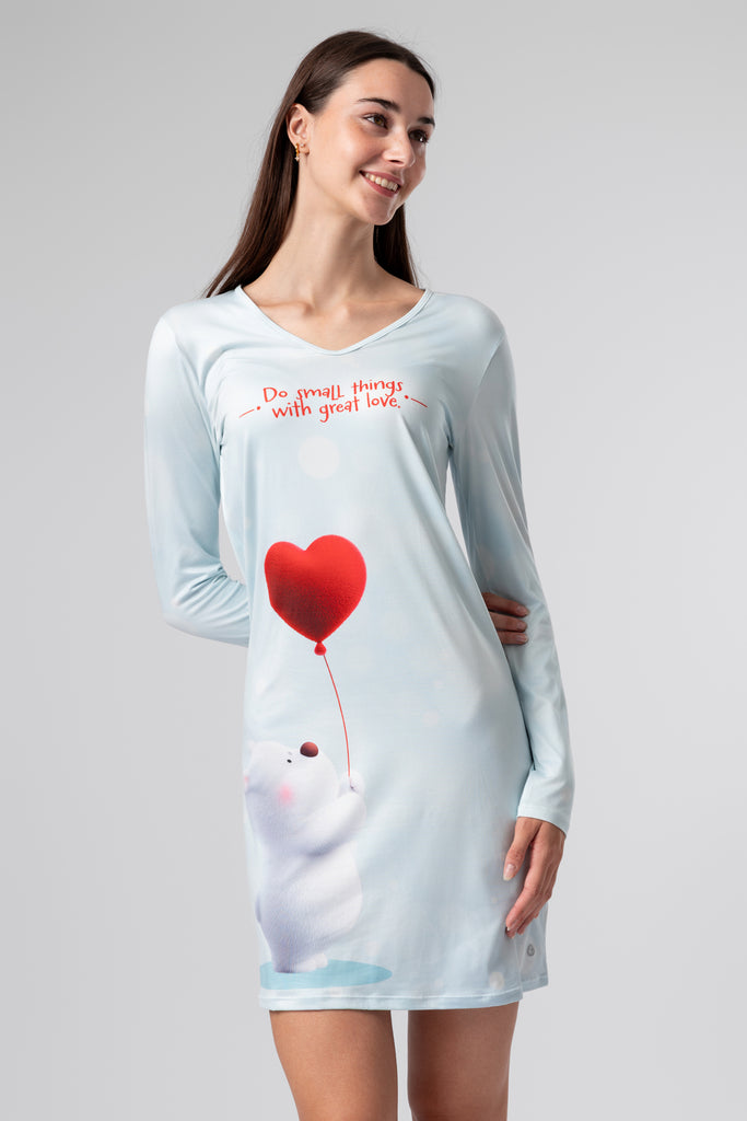 lelosi marškinėliai miegui heartbear 0